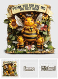 Thank You For Bee-ing The Best Mom - Personalized Mother Custom Shaped Acrylic Plaque