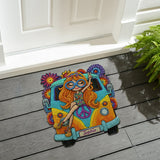Hippie Girl - Personalized Hippie Non-Slip Tufted Rug