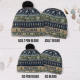 Hooked on Fishing and You - Personalized Fishing Beanie Hat