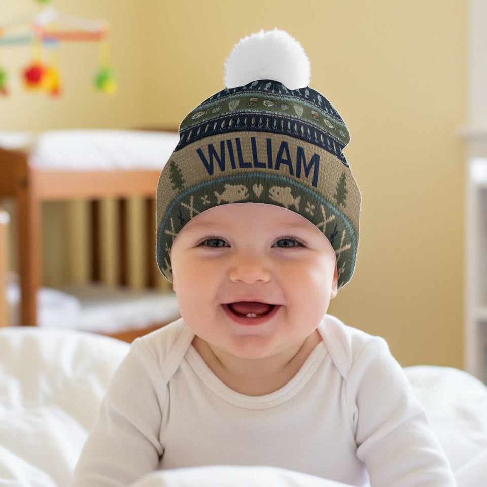 Hooked on Fishing and You - Personalized Fishing Beanie Hat