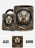 Deer Hunting, Hunter Gift - Personalized Hunting Accent Mug & Coaster