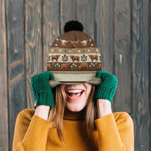Farm Life - Personalized Highland Cow Beanie Hat