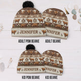 Farm Life - Personalized Highland Cow Beanie Hat