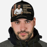 Legend Husband Dad Grandpa - Personalized Grandpa Classic Cap