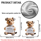 Emotional Support Gift - Personalized Dog Faux Fur Shaped Pillow