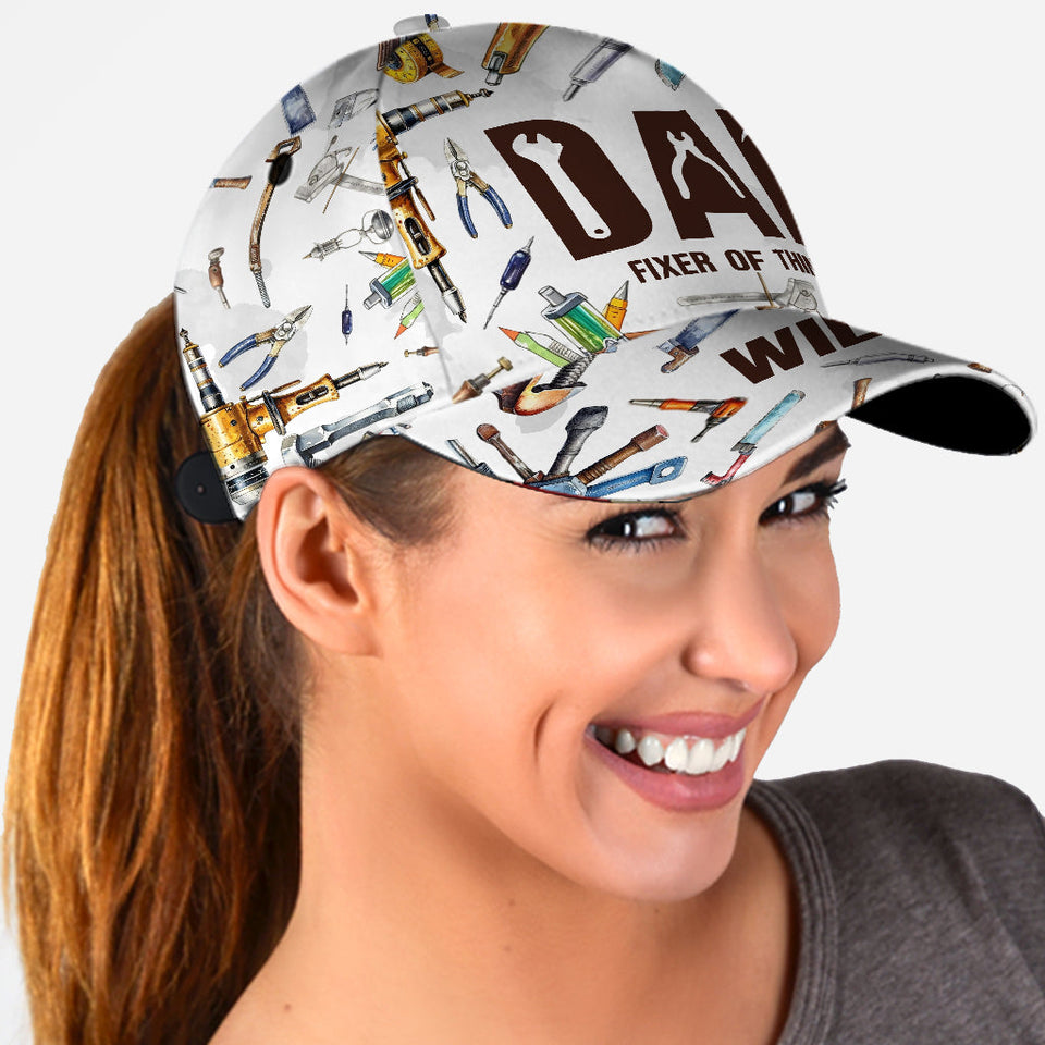 Dad Fixer Of Things - Personalized Father Classic Cap