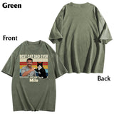 Best Cat Dad Ever - Personalized Cat Wash T-Shirt
