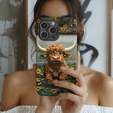 Cute Highland Cow - Personalized Highland Cow Full Print Phone Case