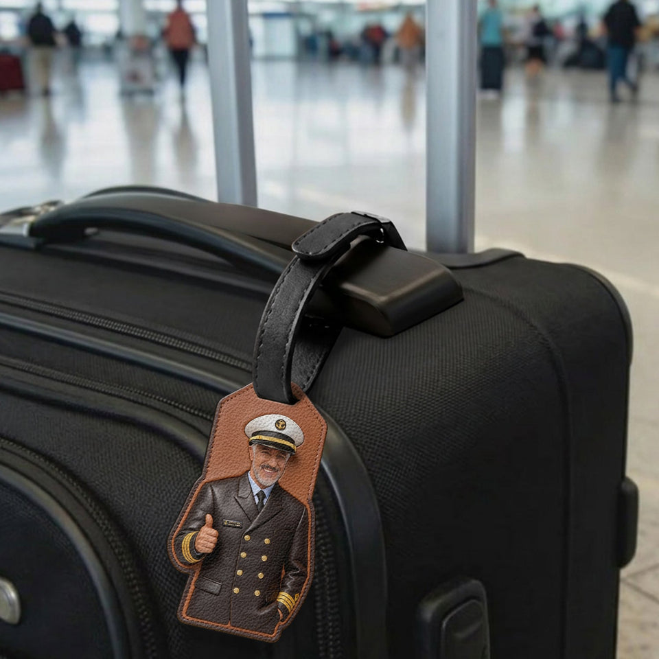 Custom Gift For Travellers - Personalized Pilot Luggage Tag