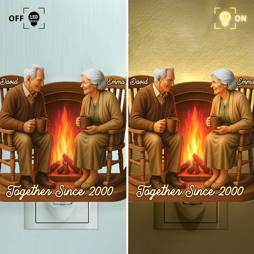 Together Since - Personalized Couple Acrylic Plug-In Night Light