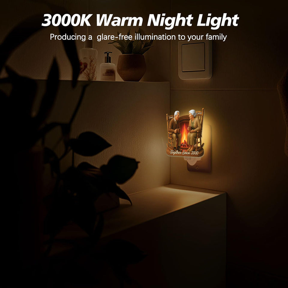 Together Since - Personalized Couple Acrylic Plug-In Night Light