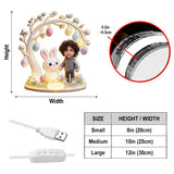 Custom Any Photo Best Easter Gift - Personalized Kid Acrylic LED Night Light