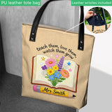 Teacher Gifts Boho Kraft - Personalized Teacher Tote Bag
