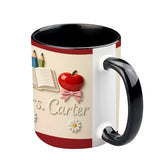 Teacher Gifts - Personalized Teacher Accent Mug