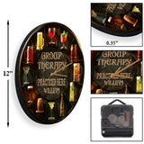 Group Therapy - Personalized Wine Wall Clock