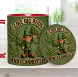I Like Big Buds - Personalized Weed Accent Mug & Coaster