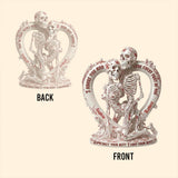 Toile de Jouy Skeleton - Personalized Skull Custom Shaped Acrylic Plaque