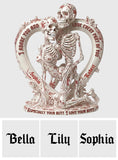 Toile de Jouy Skeleton - Personalized Skull Custom Shaped Acrylic Plaque