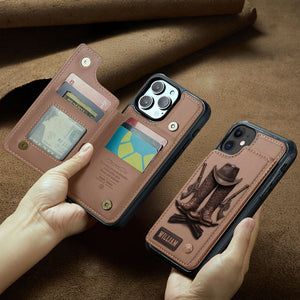 Western Spirit - Personalized Western Outfit Wallet Phone Case