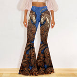 Cowgirl Horse - Personalized Horse Flare Leggings