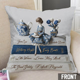 Love Books - Personalized Book Throw Pillow