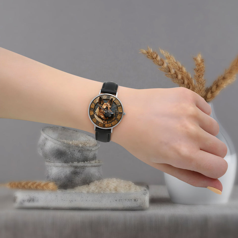 Brave German Shepherd - Personalized Dog Hand Watch