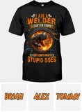 Gift For Welder Man - Personalized Welder T-shirt And Hoodie