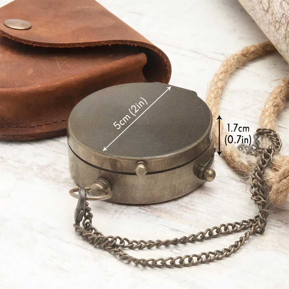 Your God Is With You Wherever You Go - Personalized Christian Compass