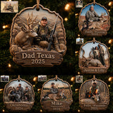 Gift for Hunters - Personalized Hunting Premium 3D Ornament
