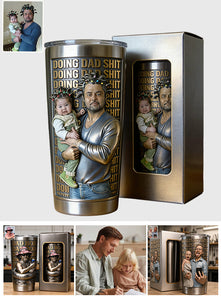 Funny Dad Gifts - Personalized Father Tumbler With Gift Box