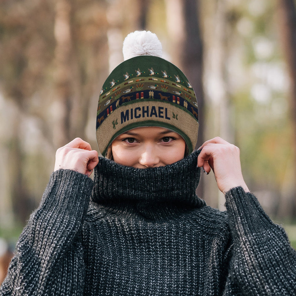 Duck Hunting Season - Personalized Hunting Beanie Hat