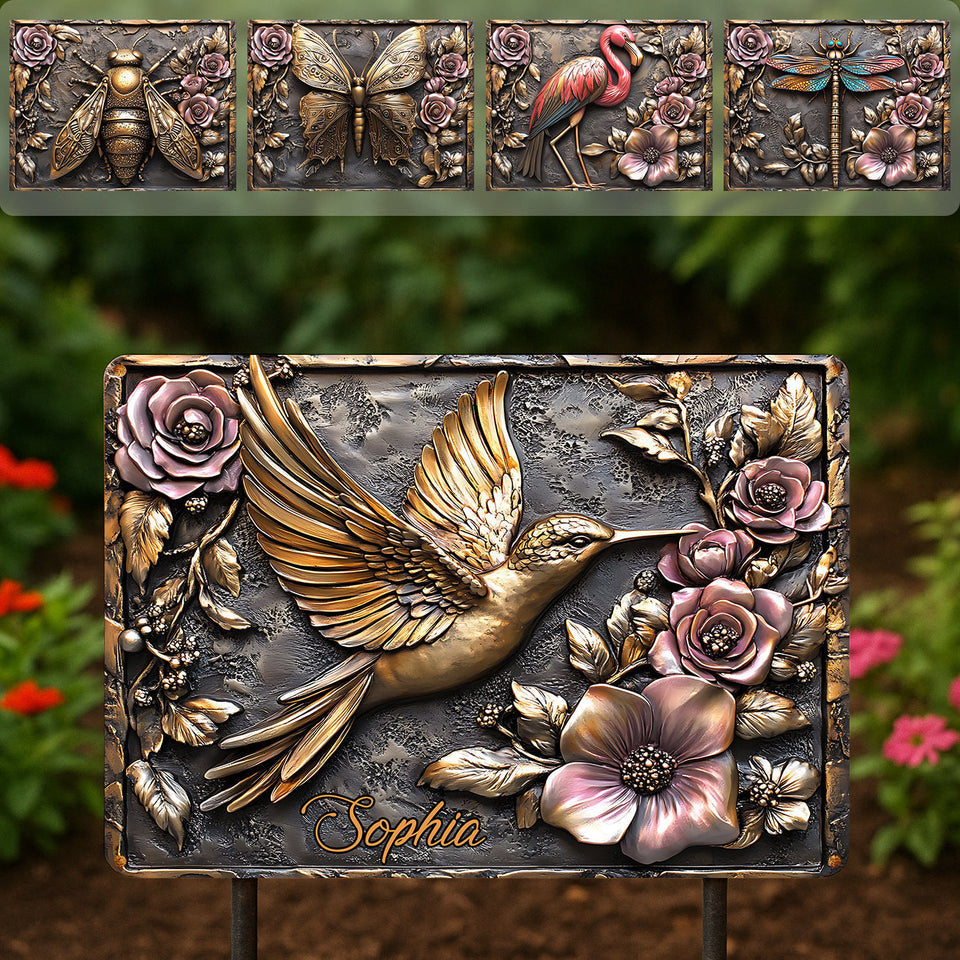 And Find My Soul Garden - Housewarming Gift For Gardener, Outdoor Decor - Personalized Gardening Rectangle Metal Sign