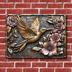 And Find My Soul Garden - Housewarming Gift For Gardener, Outdoor Decor - Personalized Gardening Rectangle Metal Sign