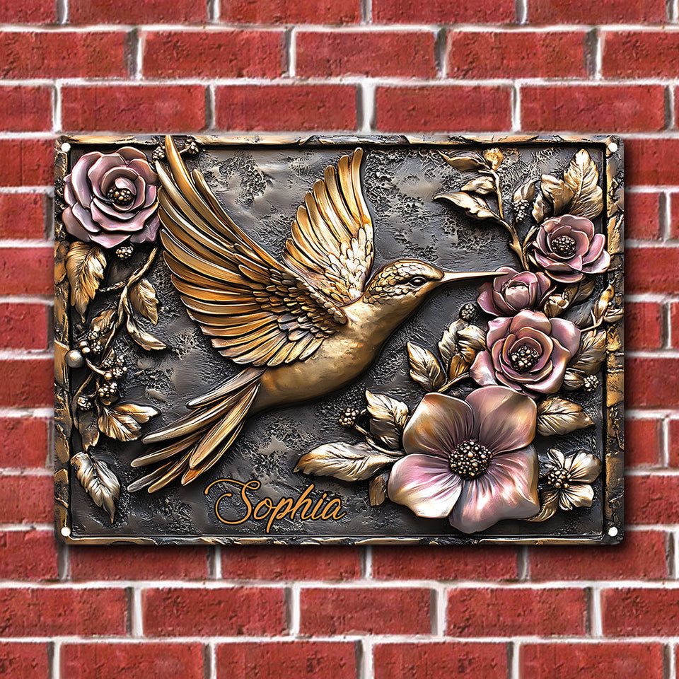 And Find My Soul Garden - Housewarming Gift For Gardener, Outdoor Decor - Personalized Gardening Rectangle Metal Sign