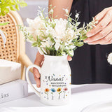 If Nanas Were Flowers - Personalized Grandma Ceramic Flower Vase