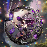 Beautiful Witch - Personalized Witch Window Hanging Suncatcher Ornament