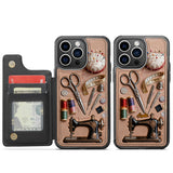 Love Sewing - Personalized Sewing Fully Printed Wallet Phone Case