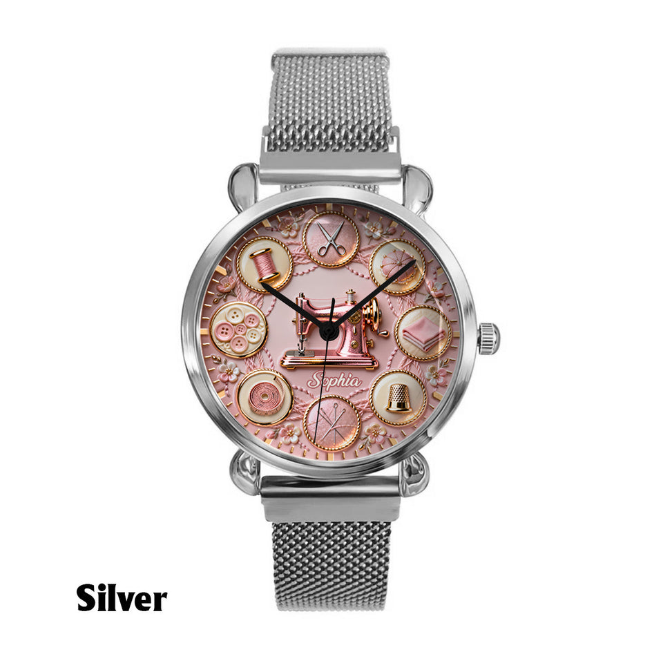 Love Sewing - Personalized Sewing Women Hand Watch