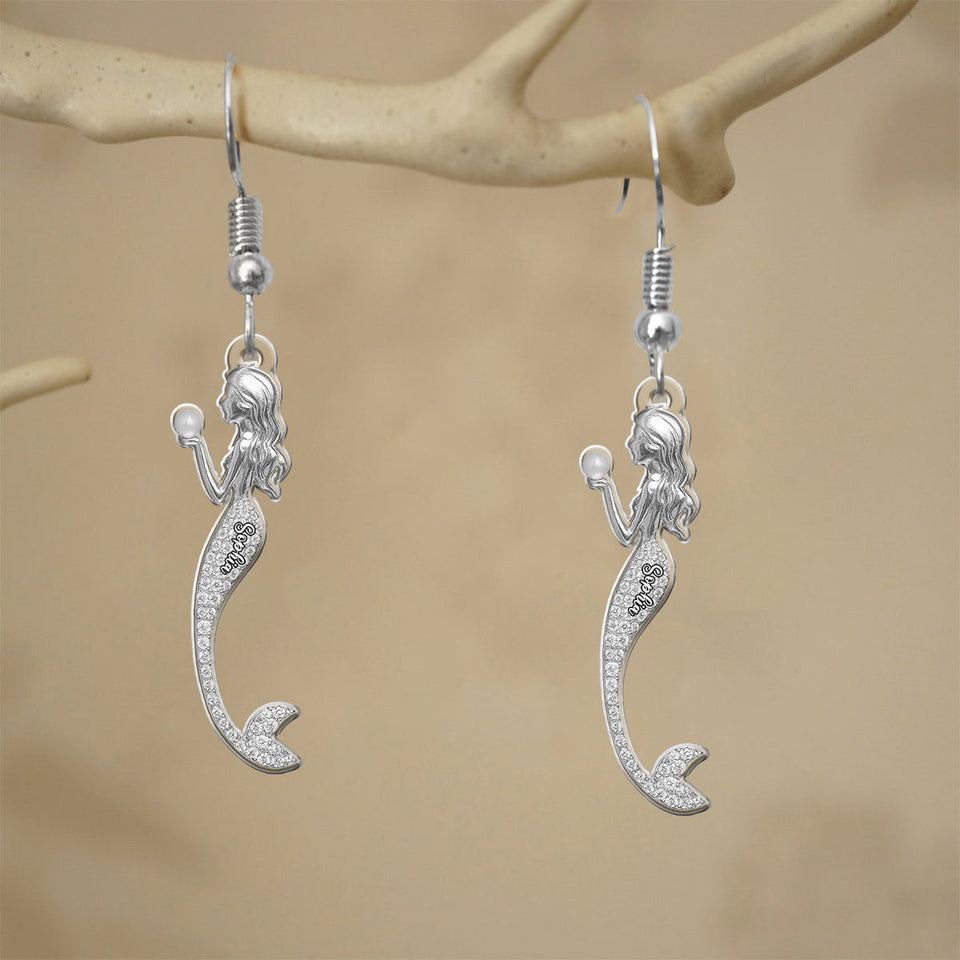 Elegant Mermaid - Personalized Sea Lover Earrings