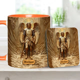 Mug chrétien personnalisé à l'effigie de l'archange Michel