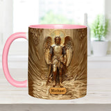 Mug chrétien personnalisé à l'effigie de l'archange Michel