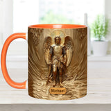 Mug chrétien personnalisé à l'effigie de l'archange Michel