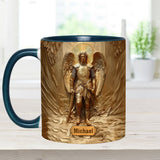 Mug chrétien personnalisé à l'effigie de l'archange Michel