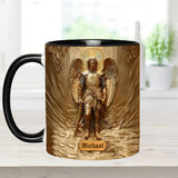 Mug chrétien personnalisé à l'effigie de l'archange Michel