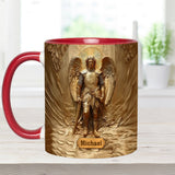 Mug chrétien personnalisé à l'effigie de l'archange Michel