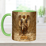 Mug chrétien personnalisé à l'effigie de l'archange Michel
