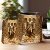 Mug chrétien personnalisé à l'effigie de l'archange Michel