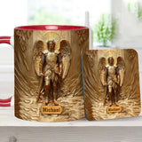 Mug chrétien personnalisé à l'effigie de l'archange Michel