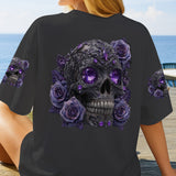 Sparkle Skull - Personalized Skull All Over Shirt