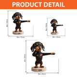 Funny Bathroom Decor - Personalized Dog Custom Shaped Acrylic Plaque